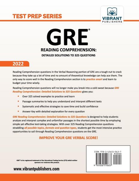 Produktbild: GRE Reading Comprehension