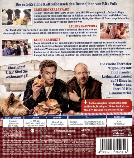 Produktbild: Die zweite Eberhofer Triple Box [3 BRs]