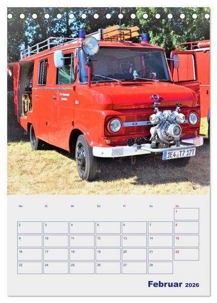 Produktbild: FEUERWEHR-Legende (Tischkalender 2026 DIN A5 hoch), CALVENDO Monatskalender
