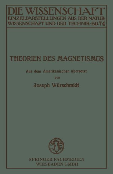 Produktbild: Theorien des Magnetismus