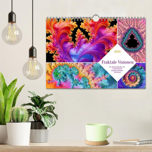 Produktbild: Fraktale Visionen (Wandkalender 2026 DIN A4 quer), CALVENDO Monatskalender