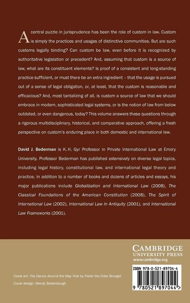 Produktbild: Custom as a Source of Law