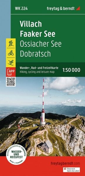 Produktbild: Freytag & berndt Wanderkarte WK 224 Villach - Faaker See, Ossiacher See - Dobratsch 1:50.000
