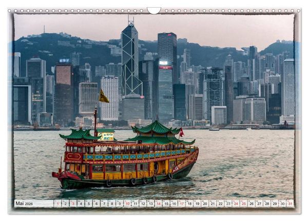Produktbild: Hongkong, die pulsierende Metropole (Wandkalender 2026 DIN A3 quer), CALVENDO Monatskalender