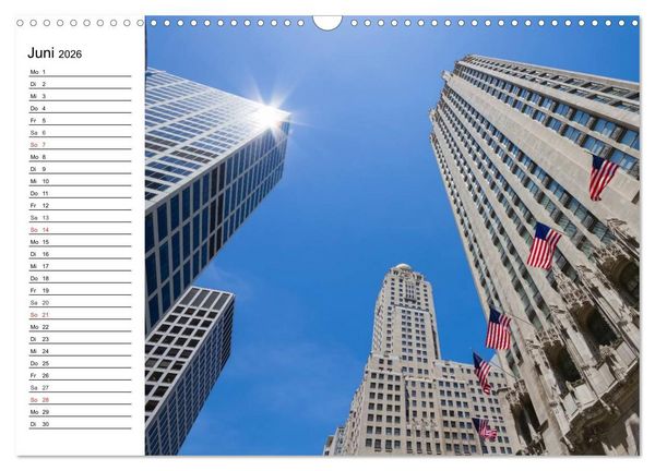 Produktbild: CHICAGO Stadtzentrum (Wandkalender 2026 DIN A3 quer), CALVENDO Monatskalender