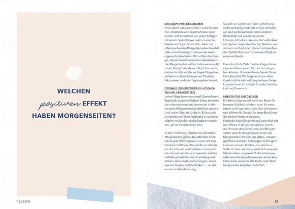Produktbild: Meine Morgenseiten – Das gestaltete Tagebuch zum Eintragen