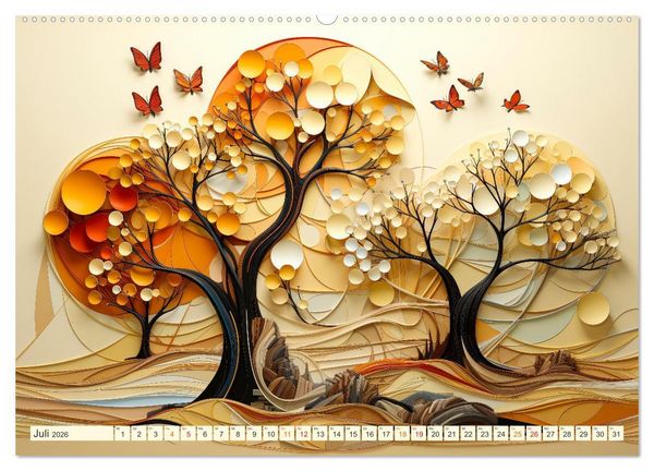Produktbild: Baum Kunst (Wandkalender 2026 DIN A2 quer), CALVENDO Monatskalender
