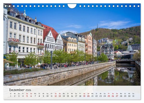 Produktbild: Karlsbad / Karlovy Vary - Kleinod im Westb&ouml;hmischen B&auml;derdreieck (Wandkalender 2026 DIN A4 quer), CALVENDO Monatskalender