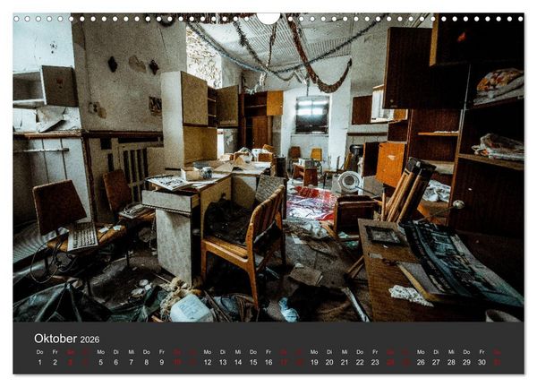 Produktbild: Verlassene Orte - Ein Lost Places Kalender (Wandkalender 2026 DIN A3 quer), CALVENDO Monatskalender