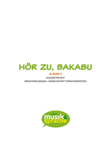 Produktbild: H&ouml;r zu, Bakabu - Album 2 (inkl. 2 Audio-CDs)