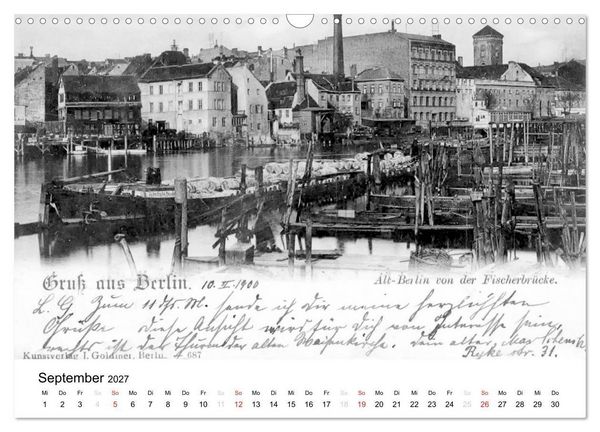 Produktbild: Gr&uuml;&szlig;e aus dem alten Berlin (Wandkalender 2027 DIN A3 quer), CALVENDO Monatskalender