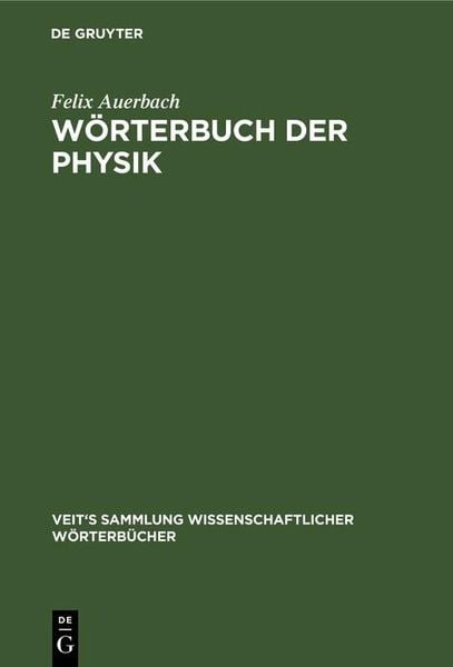 Produktbild: W&ouml;rterbuch der Physik