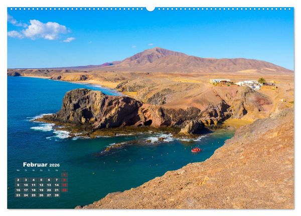 Produktbild: Lanzarote - Land der schwarzen Erde (Wandkalender 2026 DIN A2 quer), CALVENDO Monatskalender