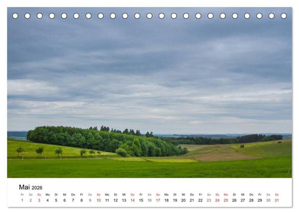 Produktbild: Der Westerwald (Tischkalender 2026 DIN A5 quer), CALVENDO Monatskalender