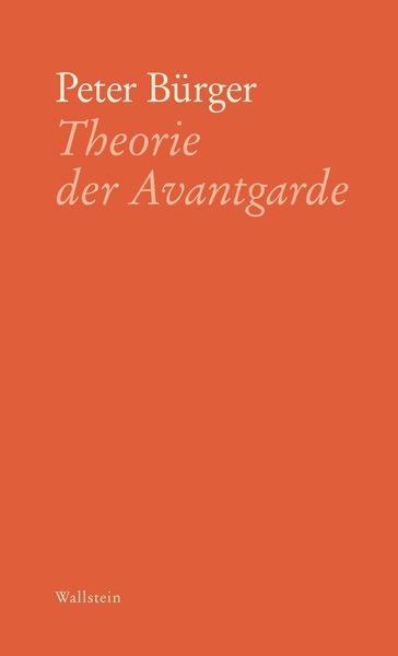 Produktbild: Theorie der Avantgarde