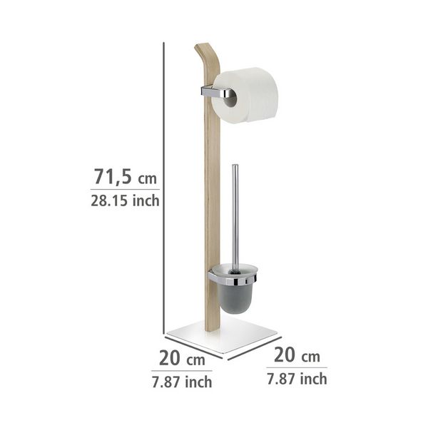 Porte-papier toilette avec rangement Portaloo de Umbra, blanc 1012487-670