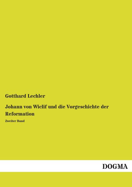Produktbild: Johann von Wiclif und die Vorgeschichte der Reformation