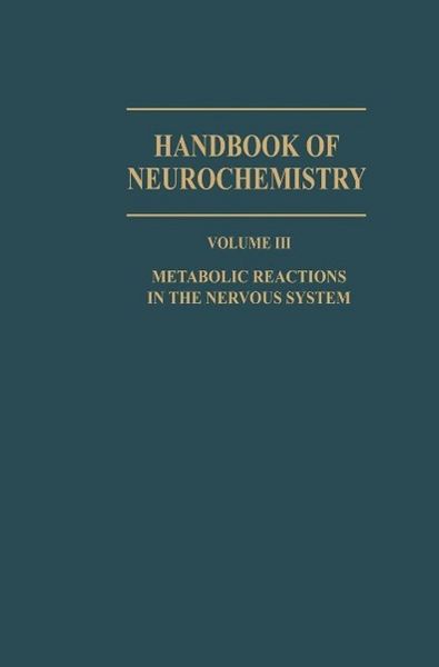 Produktbild: Metabolic Reactions in the Nervous System