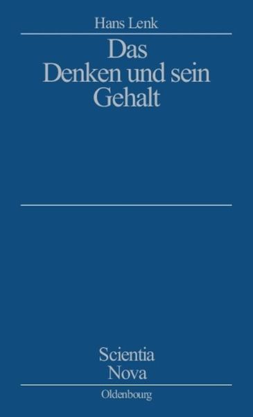 Produktbild: Das Denken und sein Gehalt