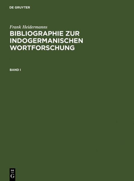Produktbild: Bibliographie zur indogermanischen Wortforschung 3 Bde.