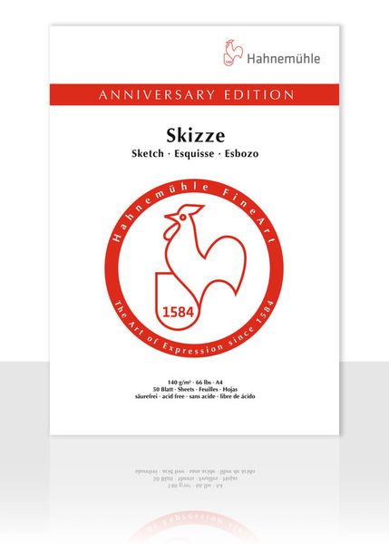 Produktbild: Hahnem&uuml;hle Papier Anniversary Edition - Skizze, DIN A4, 140 g/m&sup2;