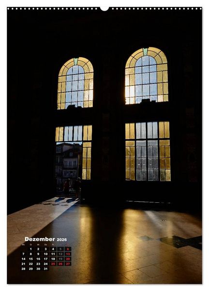 Produktbild: Porto Tag und Nacht (hochwertiger Premium Wandkalender 2026 DIN A2 hoch), Kunstdruck in Hochglanz