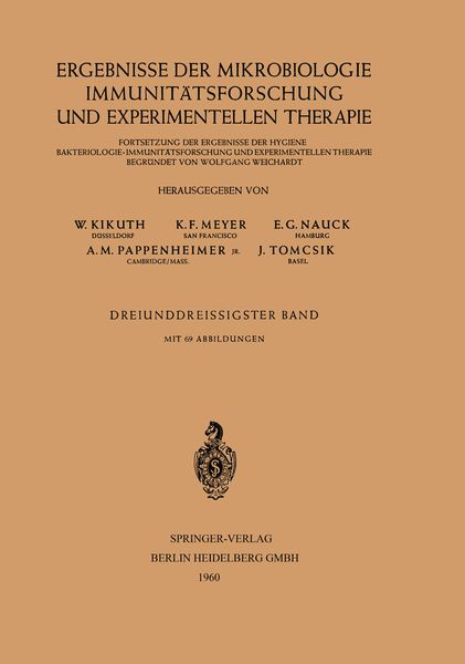 Produktbild: Ergebnisse der Mikrobiologie Immunit&auml;tsforschung und Experimentellen Therapie