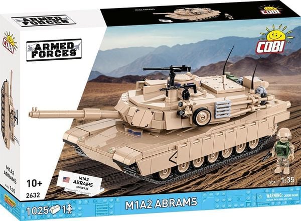 Produktbild: COBI Armed Forces 2632 - M1A2 Abrams, Bausatz 1:35, 1025 Klemmbausteine