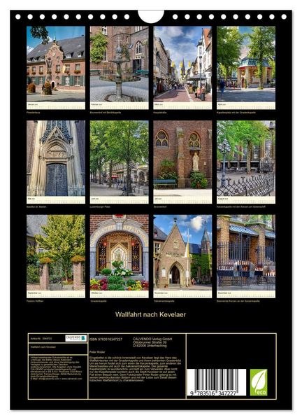 Produktbild: Wallfahrt nach Kevelaer (Wandkalender 2026 DIN A4 hoch), CALVENDO Monatskalender