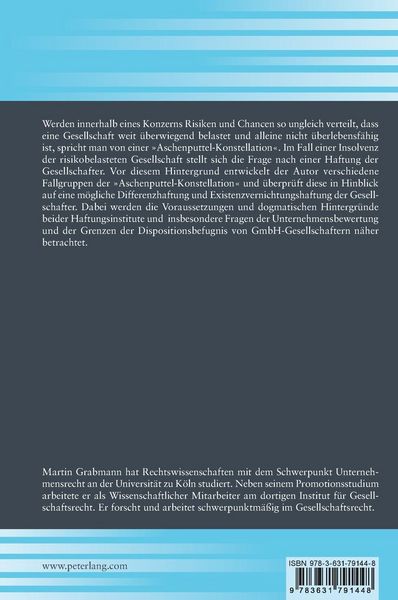 Produktbild: Differenz- und Existenzvernichtungshaftung in der Aschenputtel-GmbH