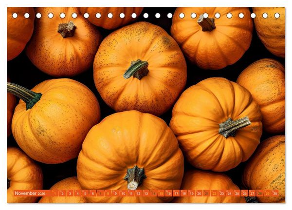 Produktbild: ORANGE - Gem&uuml;se und Obst -Vitaminreich (Tischkalender 2026 DIN A5 quer), CALVENDO Monatskalender