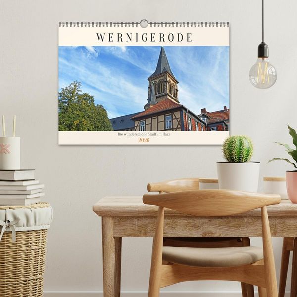 Produktbild: Wernigerode, die wundersch&ouml;ne Stadt im Harz (Wandkalender 2026 DIN A3 quer), CALVENDO Monatskalender