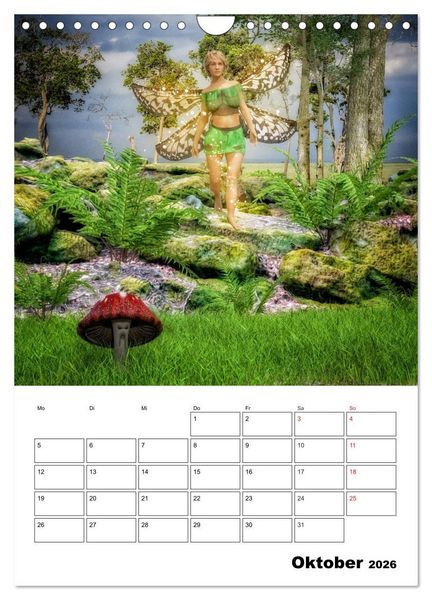 Produktbild: Im Land der imagin&auml;ren Feen (Wandkalender 2026 DIN A4 hoch), CALVENDO Monatskalender
