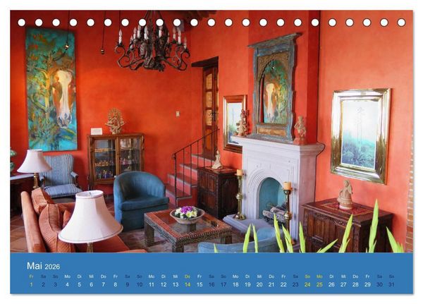 Produktbild: Viva Mexiko - Farben und Freude (Tischkalender 2026 DIN A5 quer), CALVENDO Monatskalender