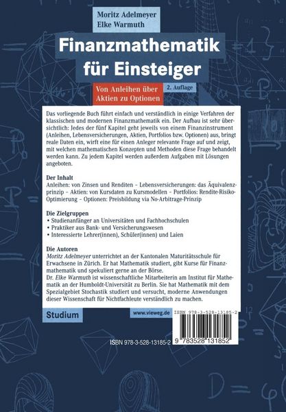 Produktbild: Finanzmathematik f&uuml;r Einsteiger