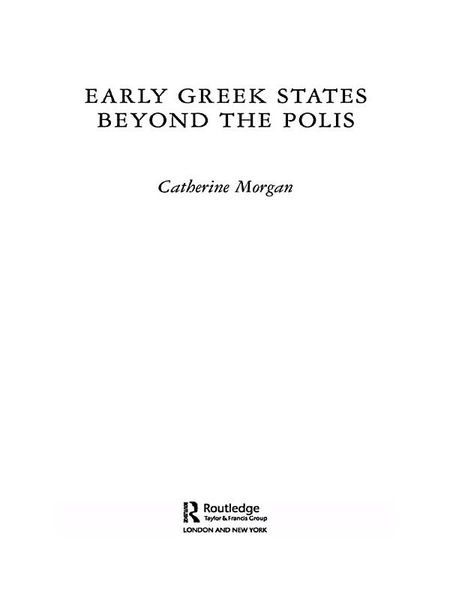 Produktbild: Early Greek States Beyond the Polis
