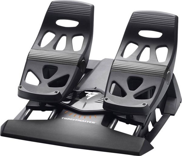 Produktbild: THRUSTMASTER TFRP T.Flight Rudder Pedal USB f&uuml;r PC und PS 4, schwarz