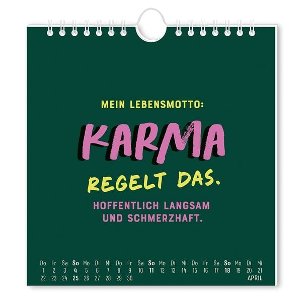 Produktbild: Postkartenkalender 2027 'Nen Schei&szlig; muss ich!