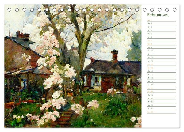 Produktbild: Malerische G&auml;rten - Im Stile des Impressionismus (Tischkalender 2026 DIN A5 quer), CALVENDO Monatskalender
