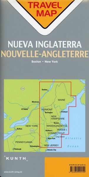Produktbild: Reisekarte New York / New England