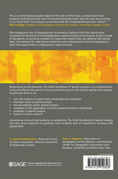 Produktbild: The SAGE Handbook of Spatial Analysis