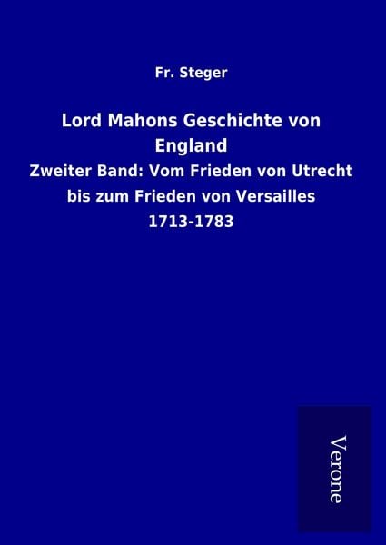 Produktbild: Lord Mahons Geschichte von England