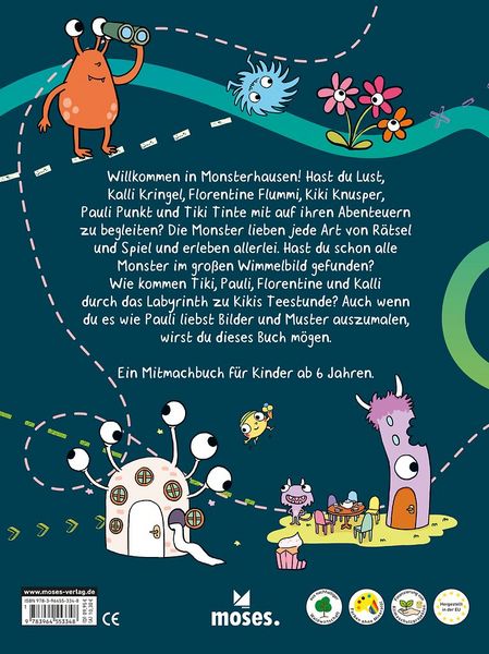 Produktbild: Das total verr&uuml;ckte Monster-Mitmachbuch