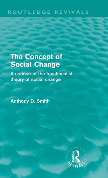 Produktbild: The Concept of Social Change (Routledge Revivals)