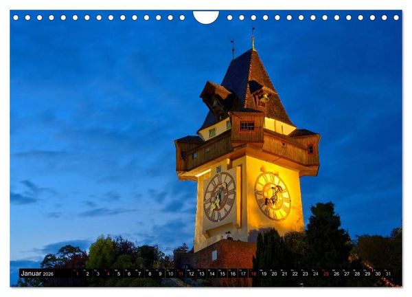 Produktbild: Graz - Metropole der Steiermark (Wandkalender 2026 DIN A4 quer), CALVENDO Monatskalender