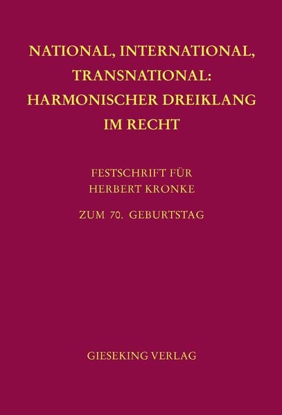 Produktbild: National, International, Transnational: Harmonischer Dreiklang im Recht