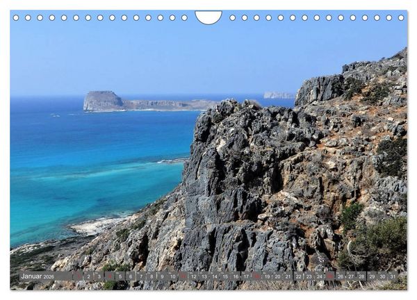 Produktbild: Kreta Pur - Eine Bilderreise f&uuml;r die Sinne (Wandkalender 2026 DIN A4 quer), CALVENDO Monatskalender