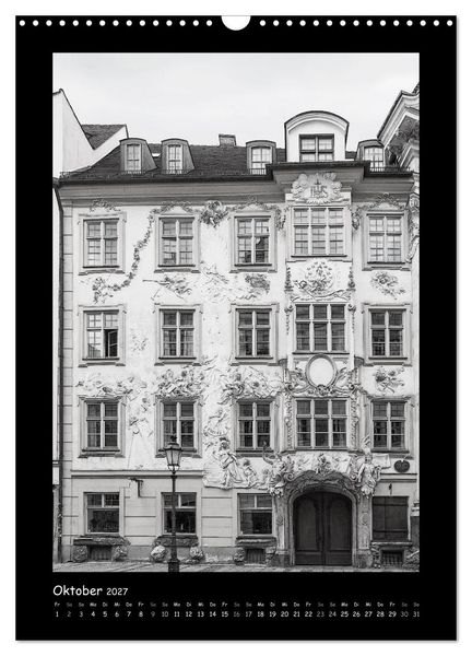 Produktbild: Liebenswertes M&uuml;nchen 2027 - Stilisierte Fotografien in schwarzwei&szlig; (Wandkalender 2027 DIN A3 hoch), CALVENDO Monatskalender