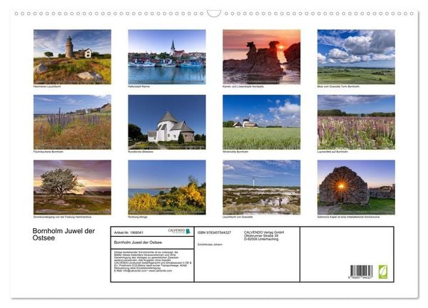 Produktbild: Bornholm Juwel der Ostsee (Wandkalender 2026 DIN A2 quer), CALVENDO Monatskalender