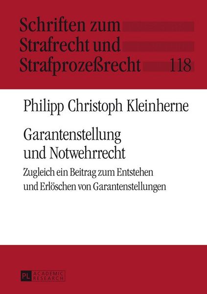 Produktbild: Garantenstellung und Notwehrrecht